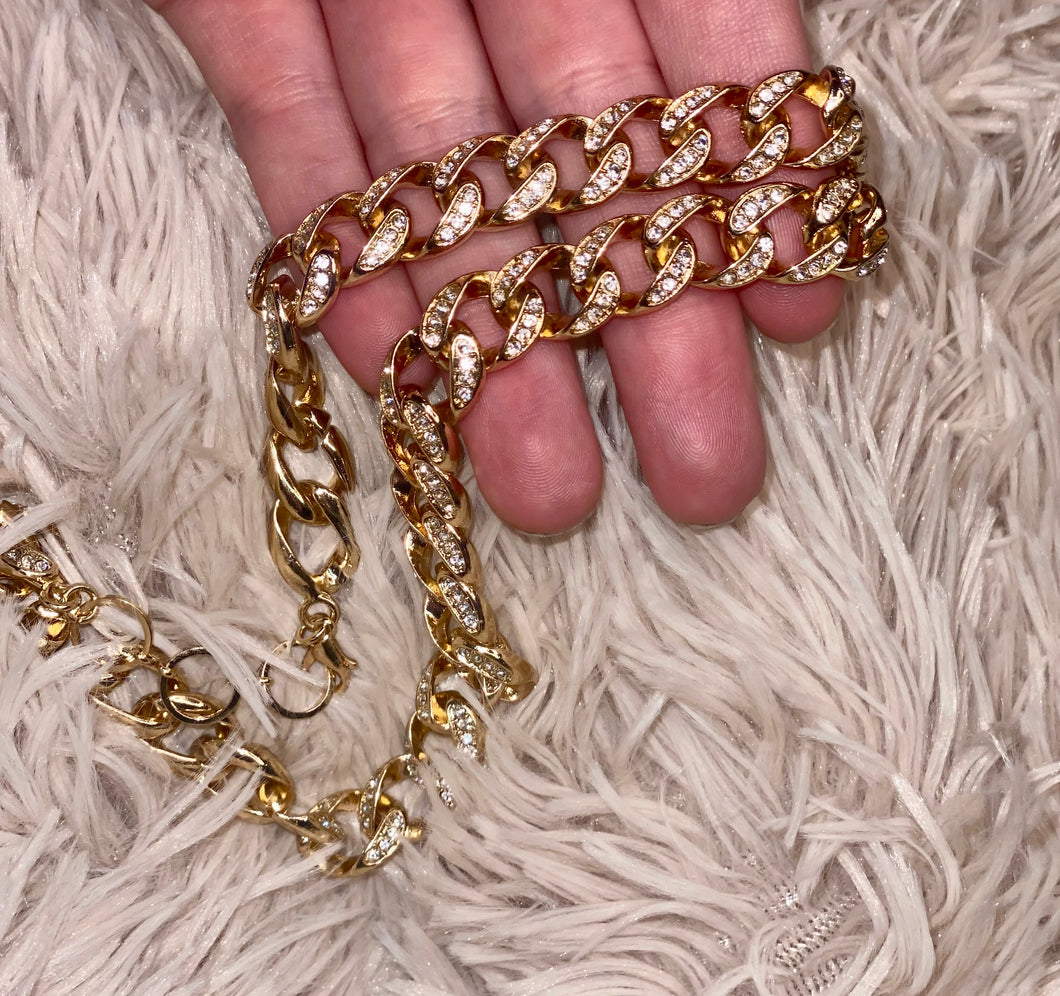 Gold Plated Cuban Link Necklace