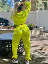 Load image into Gallery viewer, Lime Two-Piece Track Suit
