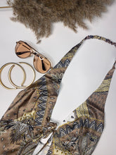Cargar imagen en el visor de la galería, Printed Satin Halter Dress
